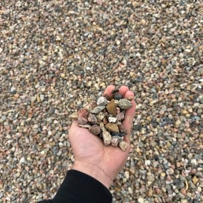 Crushed Stone 3/4" angular aggregate for driveways and base material